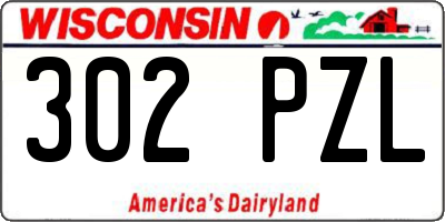 WI license plate 302PZL