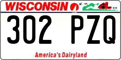 WI license plate 302PZQ