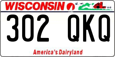 WI license plate 302QKQ