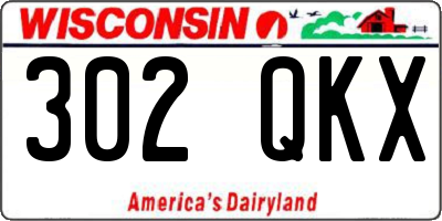 WI license plate 302QKX