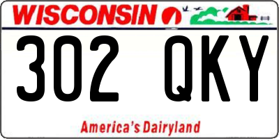 WI license plate 302QKY