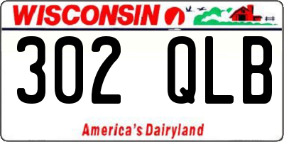 WI license plate 302QLB