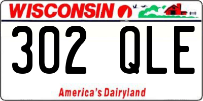 WI license plate 302QLE