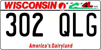 WI license plate 302QLG