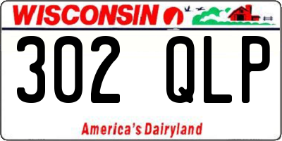 WI license plate 302QLP
