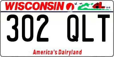 WI license plate 302QLT