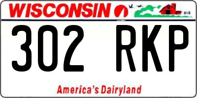 WI license plate 302RKP