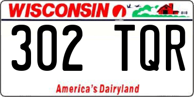 WI license plate 302TQR