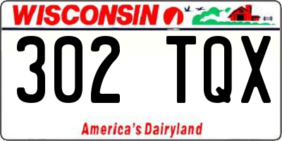 WI license plate 302TQX