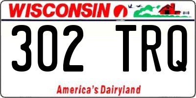 WI license plate 302TRQ