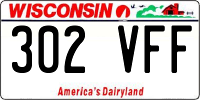 WI license plate 302VFF