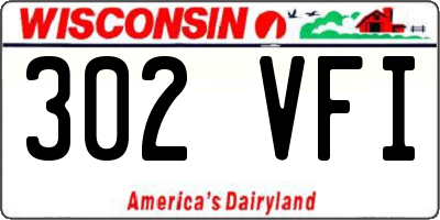 WI license plate 302VFI