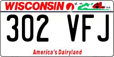 WI license plate 302VFJ