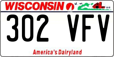 WI license plate 302VFV