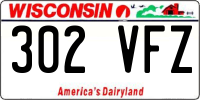WI license plate 302VFZ