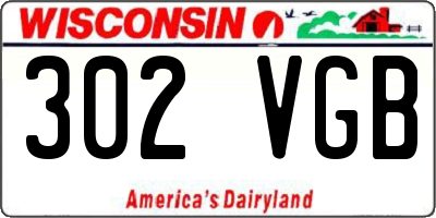 WI license plate 302VGB