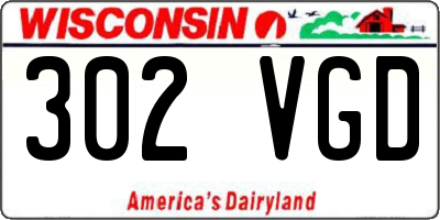 WI license plate 302VGD