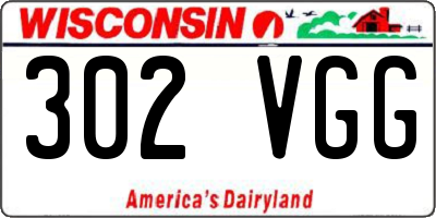 WI license plate 302VGG