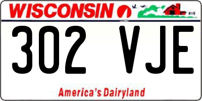 WI license plate 302VJE