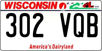 WI license plate 302VQB