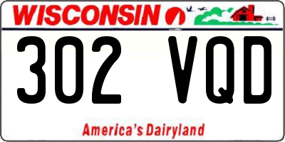 WI license plate 302VQD