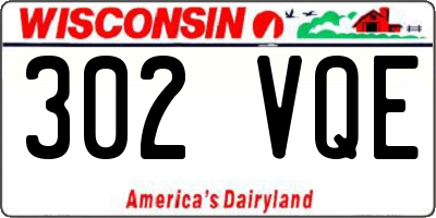WI license plate 302VQE