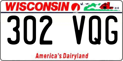 WI license plate 302VQG