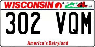 WI license plate 302VQM