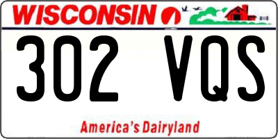WI license plate 302VQS