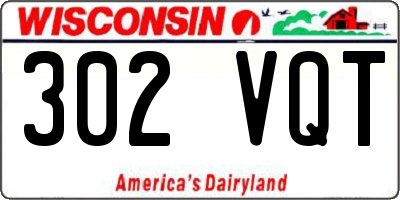 WI license plate 302VQT