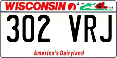 WI license plate 302VRJ