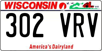 WI license plate 302VRV