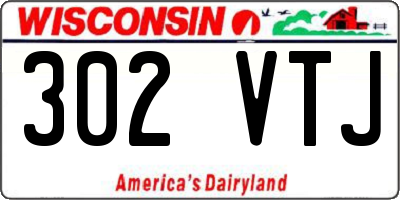 WI license plate 302VTJ