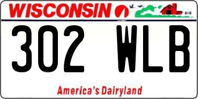 WI license plate 302WLB