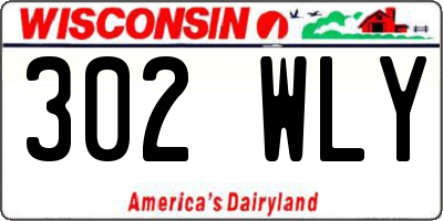 WI license plate 302WLY