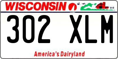WI license plate 302XLM
