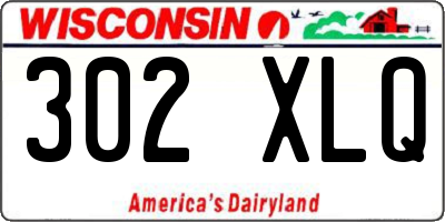 WI license plate 302XLQ