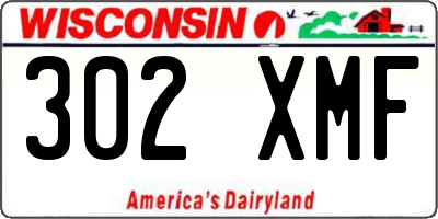 WI license plate 302XMF