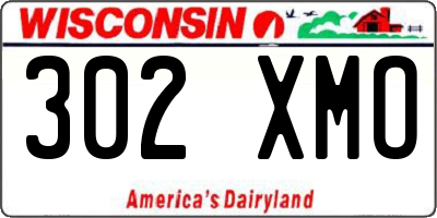 WI license plate 302XMO