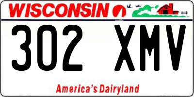 WI license plate 302XMV