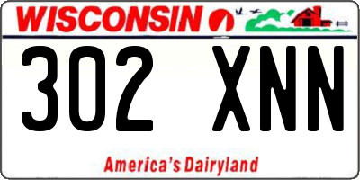 WI license plate 302XNN