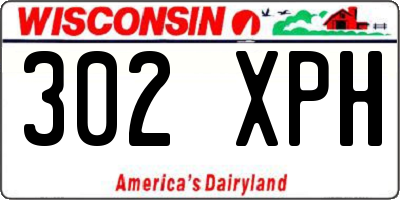 WI license plate 302XPH