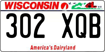 WI license plate 302XQB
