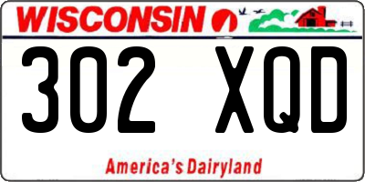 WI license plate 302XQD