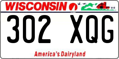 WI license plate 302XQG