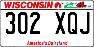 WI license plate 302XQJ