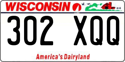 WI license plate 302XQQ
