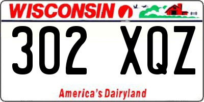 WI license plate 302XQZ