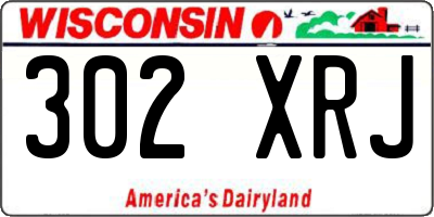 WI license plate 302XRJ