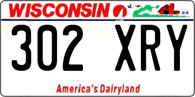 WI license plate 302XRY